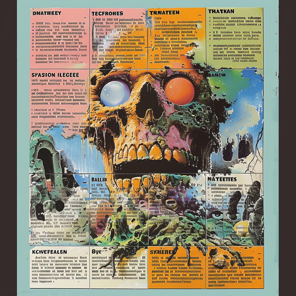 skull  brain  surreal  collage  movie  poster  hyper-realistic  Todd  McFarlane  art 960184