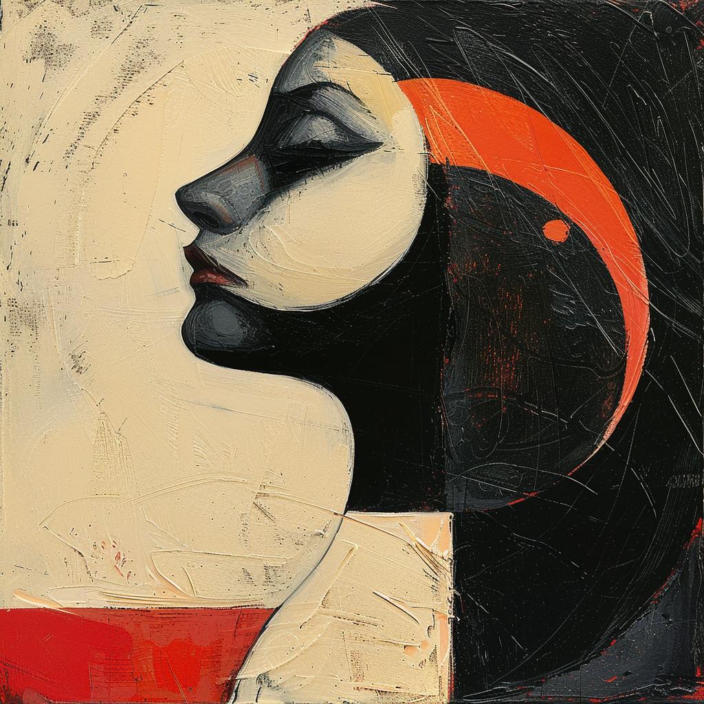 painting  woman  black  white  design  arthur  dove  abstract  bold  contrast 963802