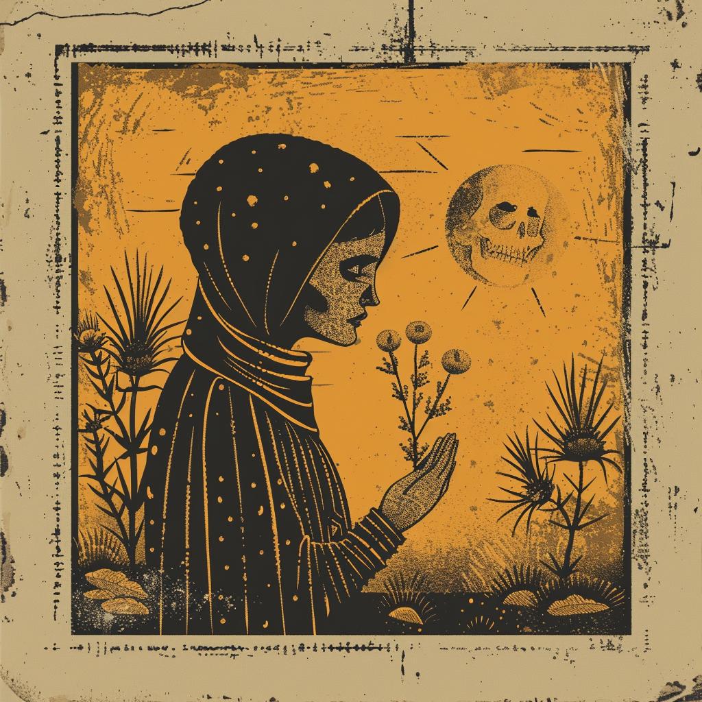 introspective  naturalistic  spiritual  terror  dark  occult  art  Beatrice  Alemagna  band 926694