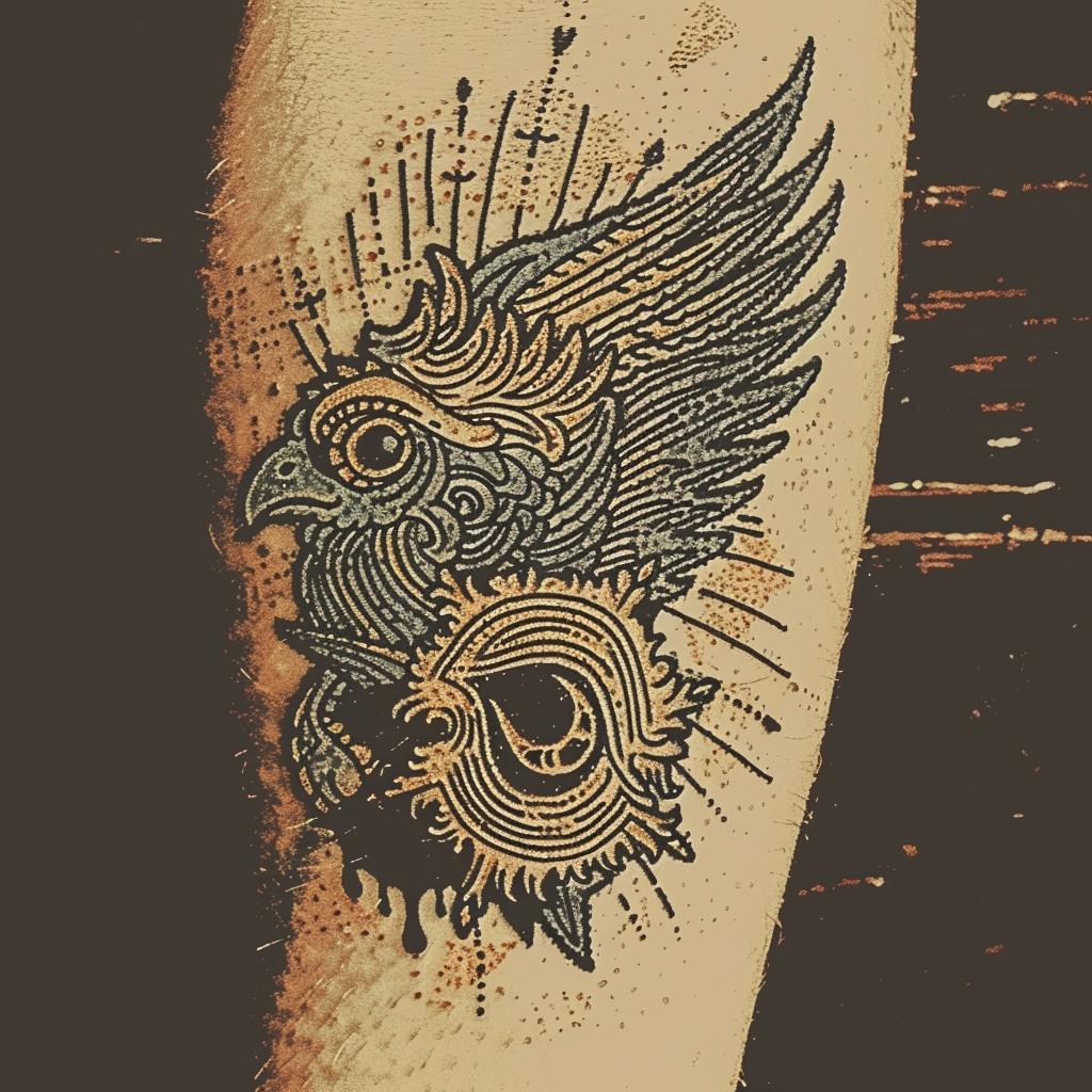 mythical  creature  tattoo  art  owl  sun  black  illustration  spiritual  design 932697