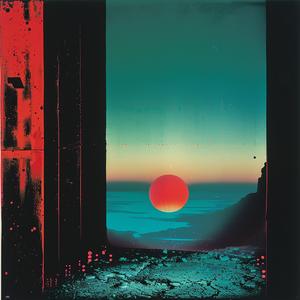 sunset  background  red  blue  neon  horror  occult  art  dramatic  glowing 1079431