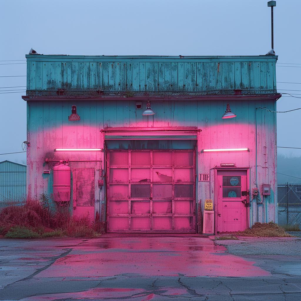 lighting  pink  neon  garage  surreal  photography  volumetric  Andreas  Levers  urban 1030712
