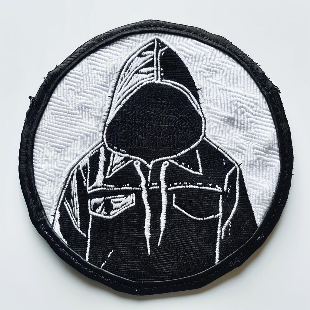 hoodie  patch  streetwear  minimal  graffiti  chenille  design  black  white  silhouette 961344