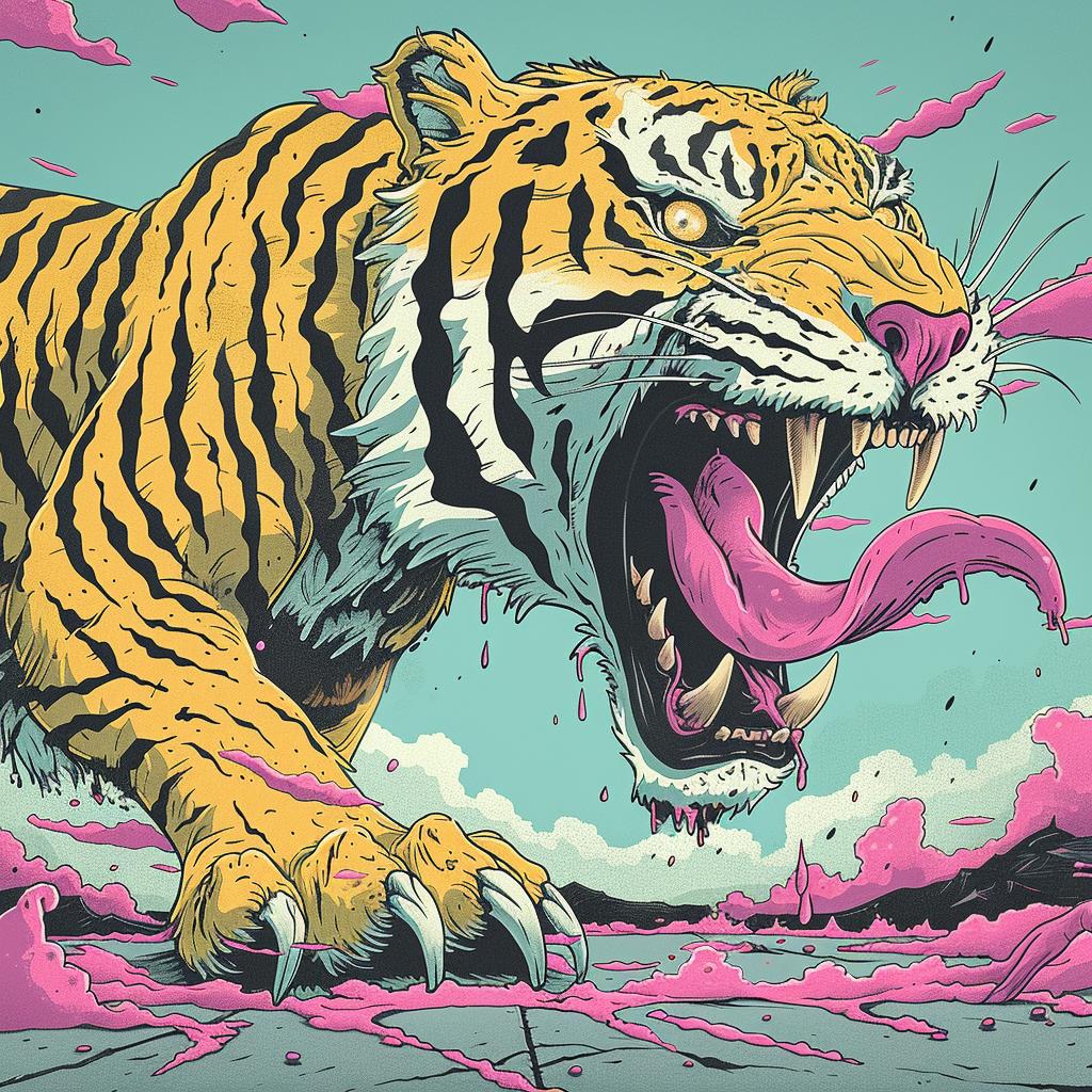 tiger  mythical  conjoined  terrifying  Todd  McFarlane  creature  digital  art  fantasy 928008