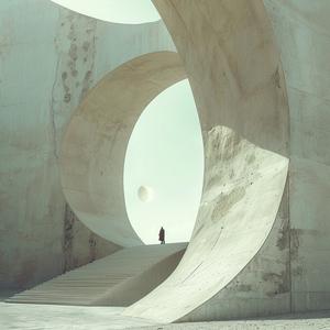 surreal  photography  Moebius  minimalism  fantasy  abstract  negative  space  concrete  structure 1040621