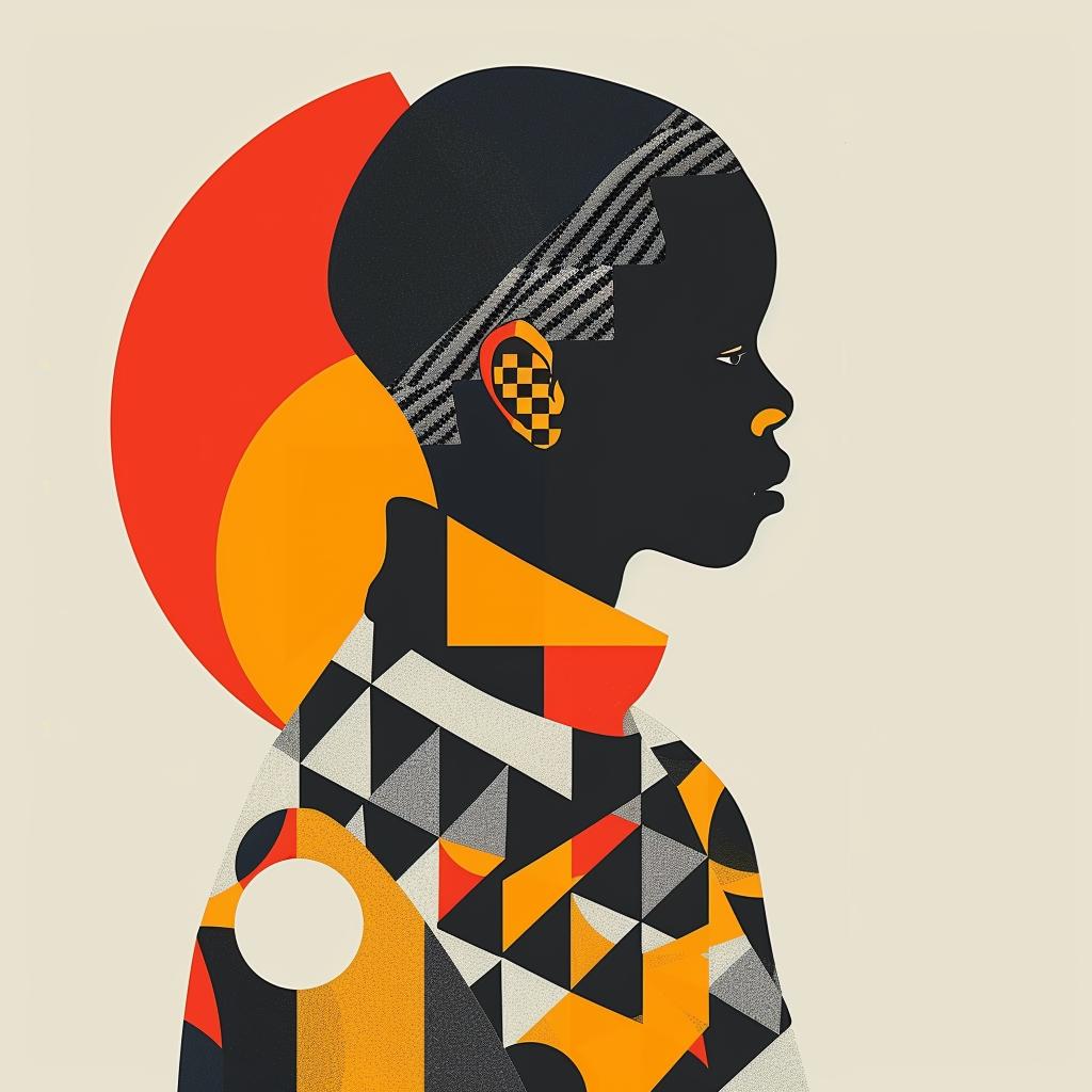 abstract  art  poster  geometric  woman  face  colorful  bold  modern  elegant 929165