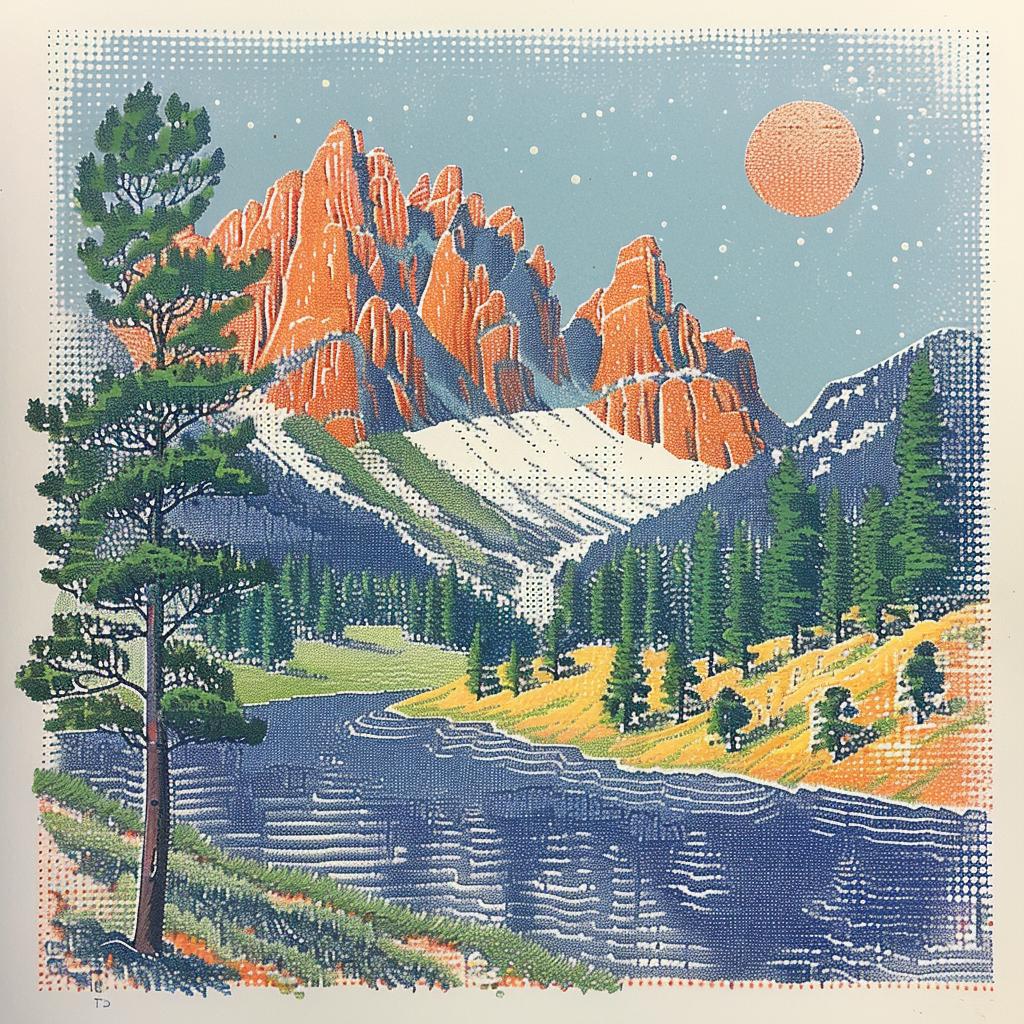 mountain  river  scene  surreal  lighting  glow  nature  landscape  volumetric  art 962812