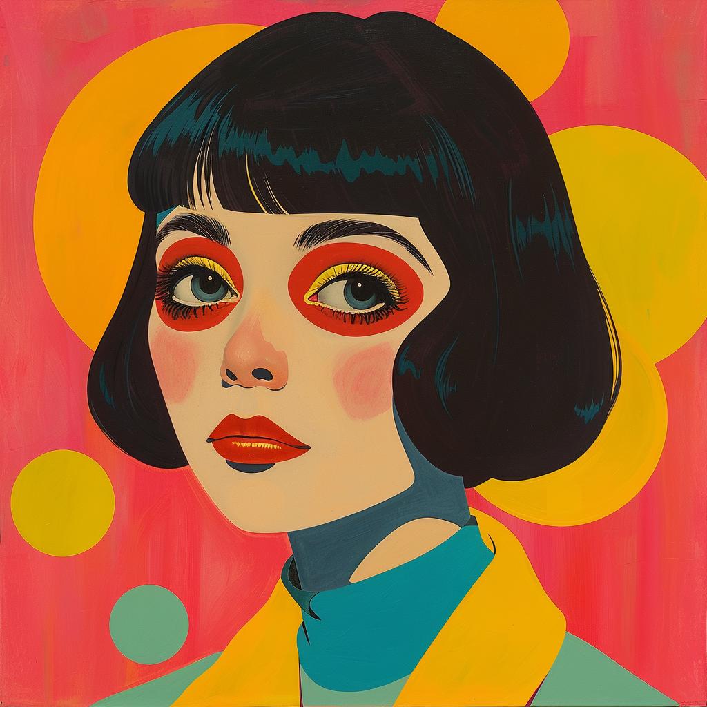 pop  art  deco  album  cover  Joan  Cornella  colorful  expressionism  woman 977590