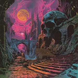 album  cover  surreal  occult  technicolor  risograph  symbolist  screenprint  art  dark 1079051