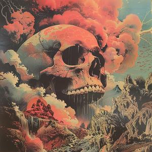 skull  clouds  mountain  chromolithography  art  landscape  surreal  nature  illustration  gothic 1050799