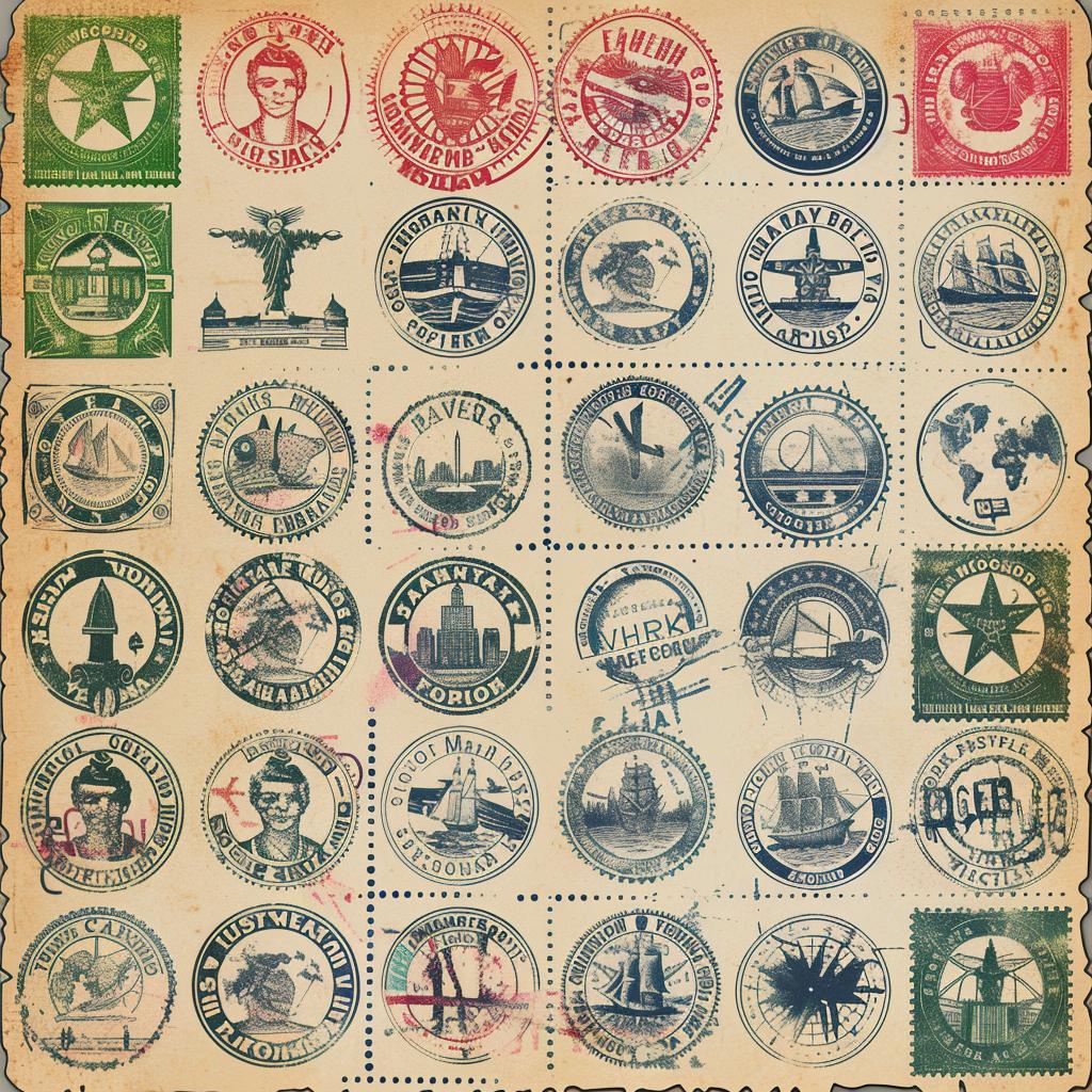 postcard  vintage  stamps  design  collectible  vector  art  paper  sheet  travel 918180