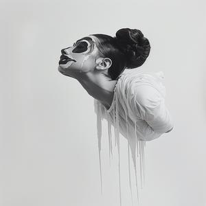 رسم فن تجريدي، هيلدنبرانت، عاطفة، رمزية، رأس، وجه، أبيض، مفهوم، 1072942