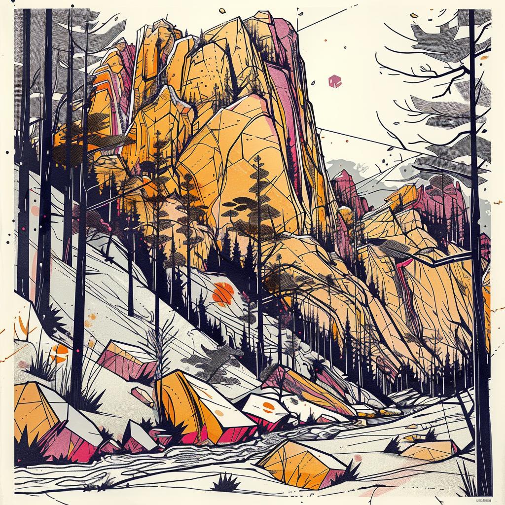 yosemite  poster  mountain  scene  trees  landscape  nature  picturesque  scenic  vibrant 938851