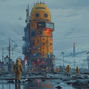 futuristic  city  cyborg  HQ  spacesuits  infrastructure  agents  Moebius  Simon  Stalenhag 1074711