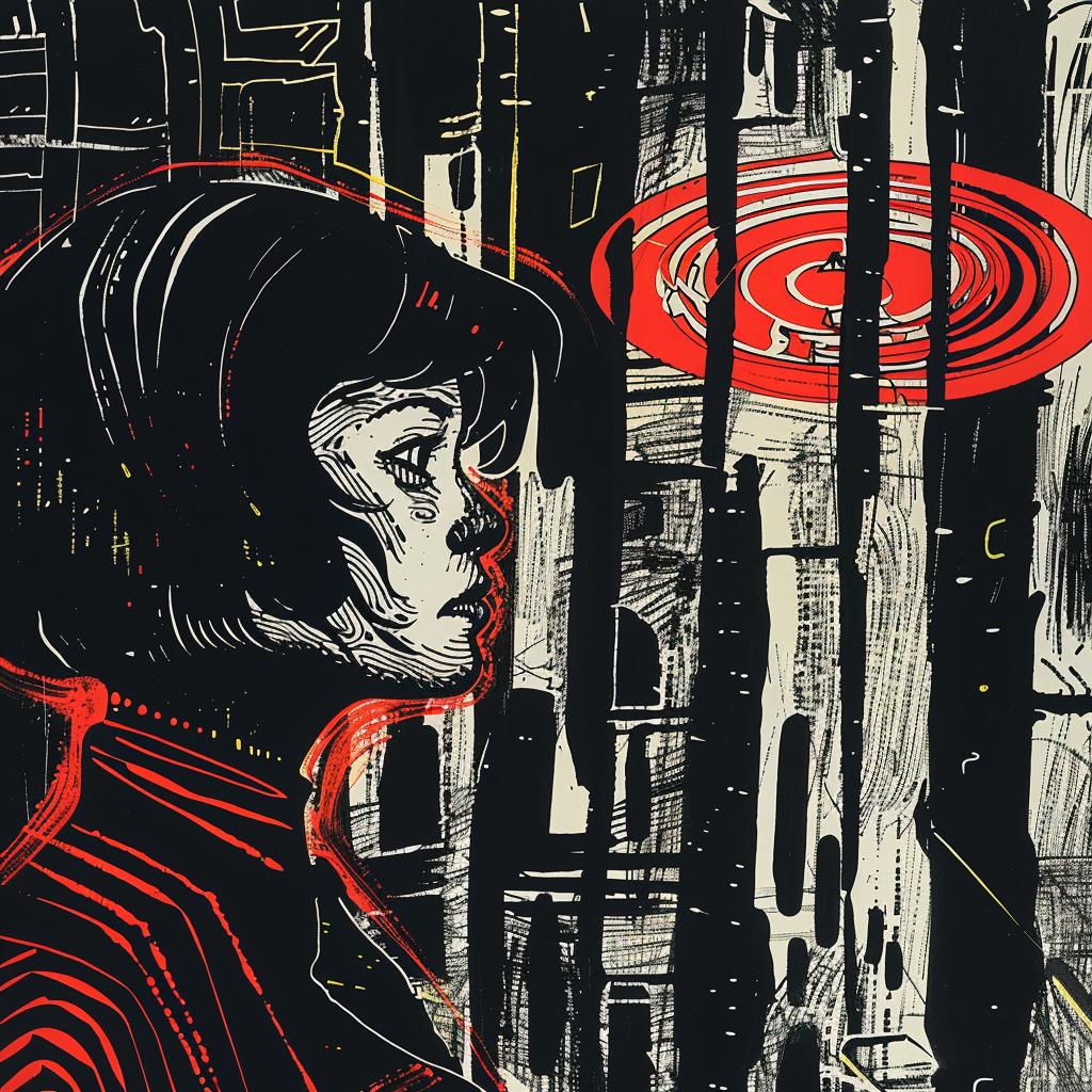 poster  movie  Blade  Runner  graphic  cinematic  cyberpunk  illustration  vibrant  bold 928159