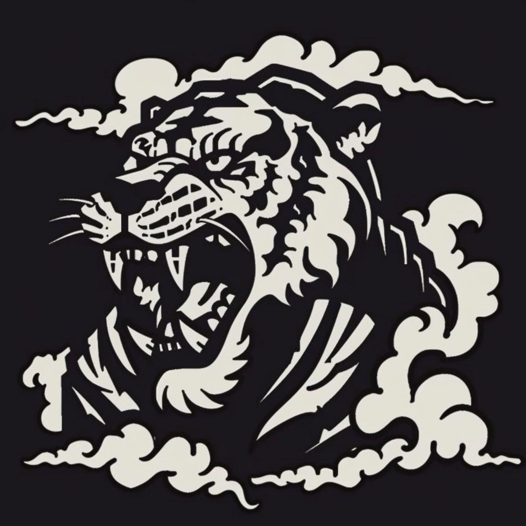 tiger  tattoo  growling  animal  design  bold  stylized  ferocious  art  wildlife 940077