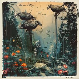birds  flowers  nature  painting  chromolithography  colorful  floral  artwork  wildlife  vibrant 1037878