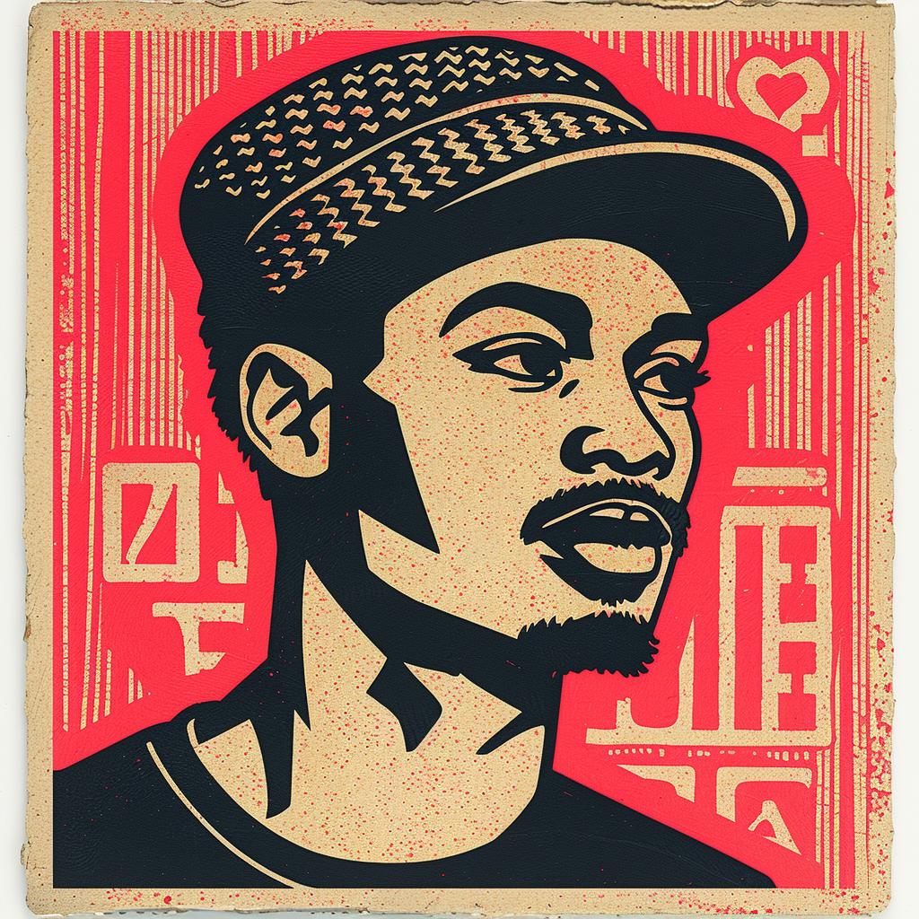 aggressive  streetwise  man  hat  minimal  culture  urban  poster  style  design 956795