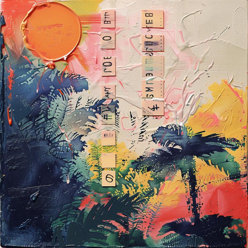 painting  sun  palm  trees  colorful  landscape  encaustic  art  painterly  abstract 948114