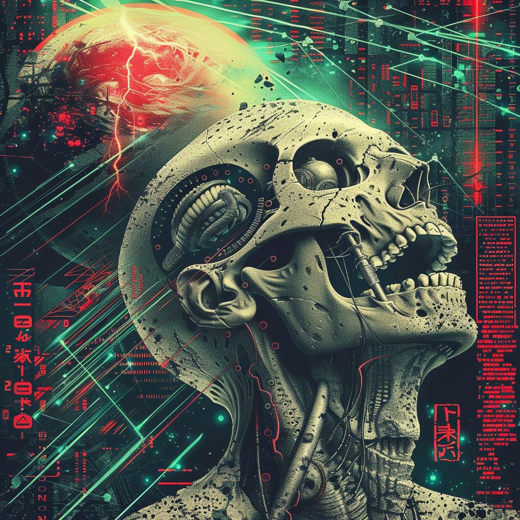 سايبورغ، وجه جمجمة، روبوت، فن رقمي، هيكل عظمي، رسم حاسوبي، أبيض، تجريدي، 943876