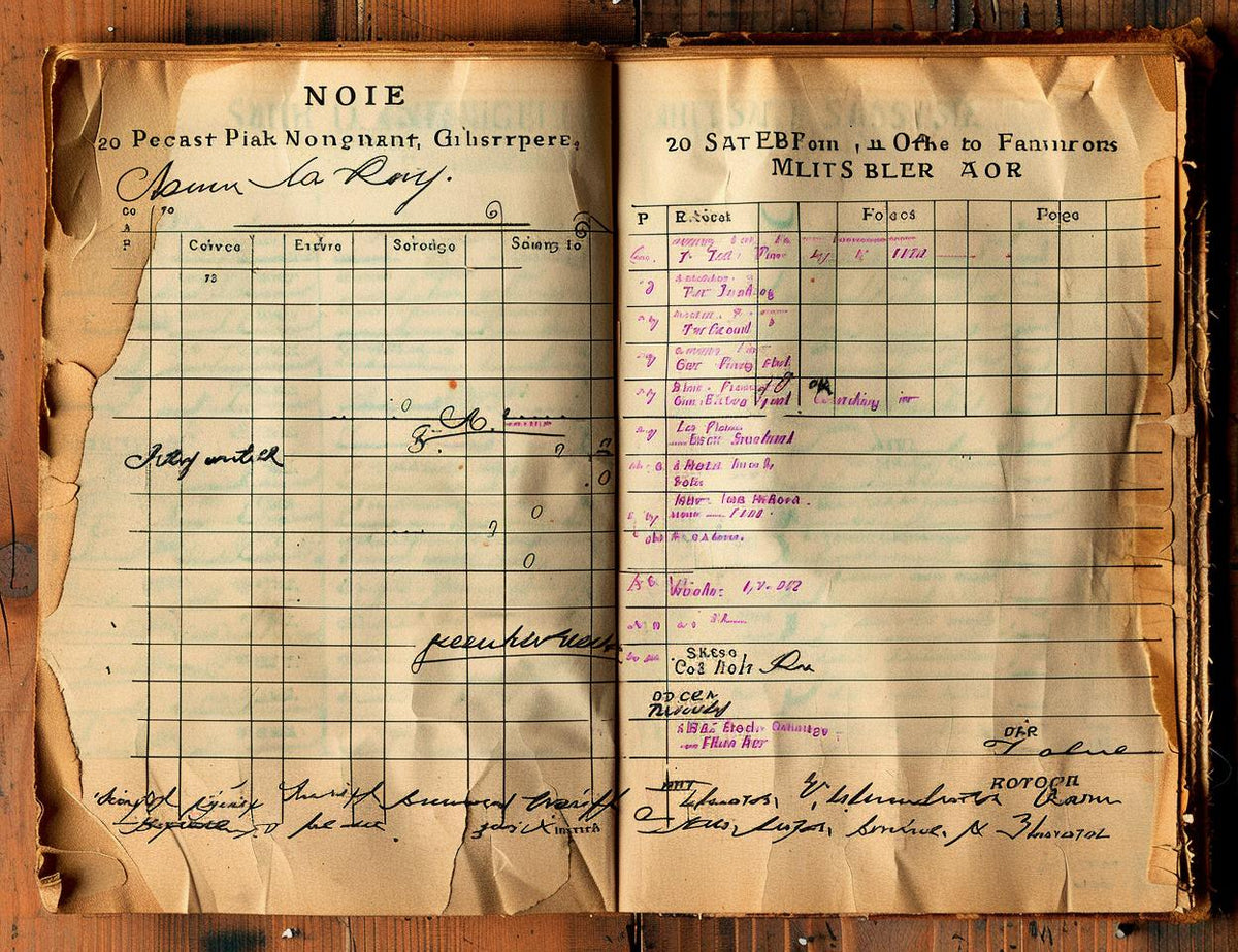 vintage  ledger  book  notes  commercial  finance  upcycled  document  antique  paper 943346