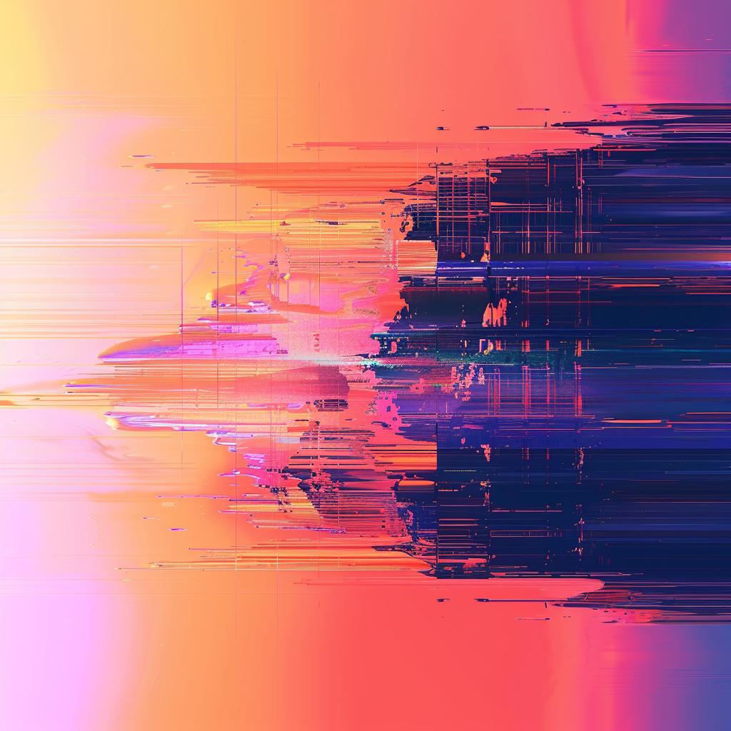abstract  digital  holographic  gradient  colorful  sky  generative  art  minimal  solid 969048