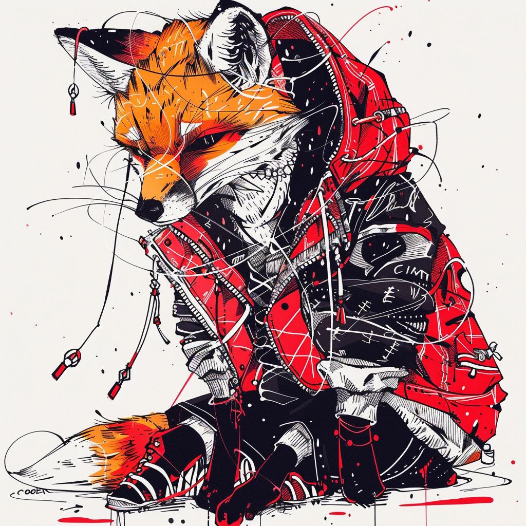 kawaii  fox  streetwear  cool  jacket  drawing  fashion  urban  cute  animal 953488