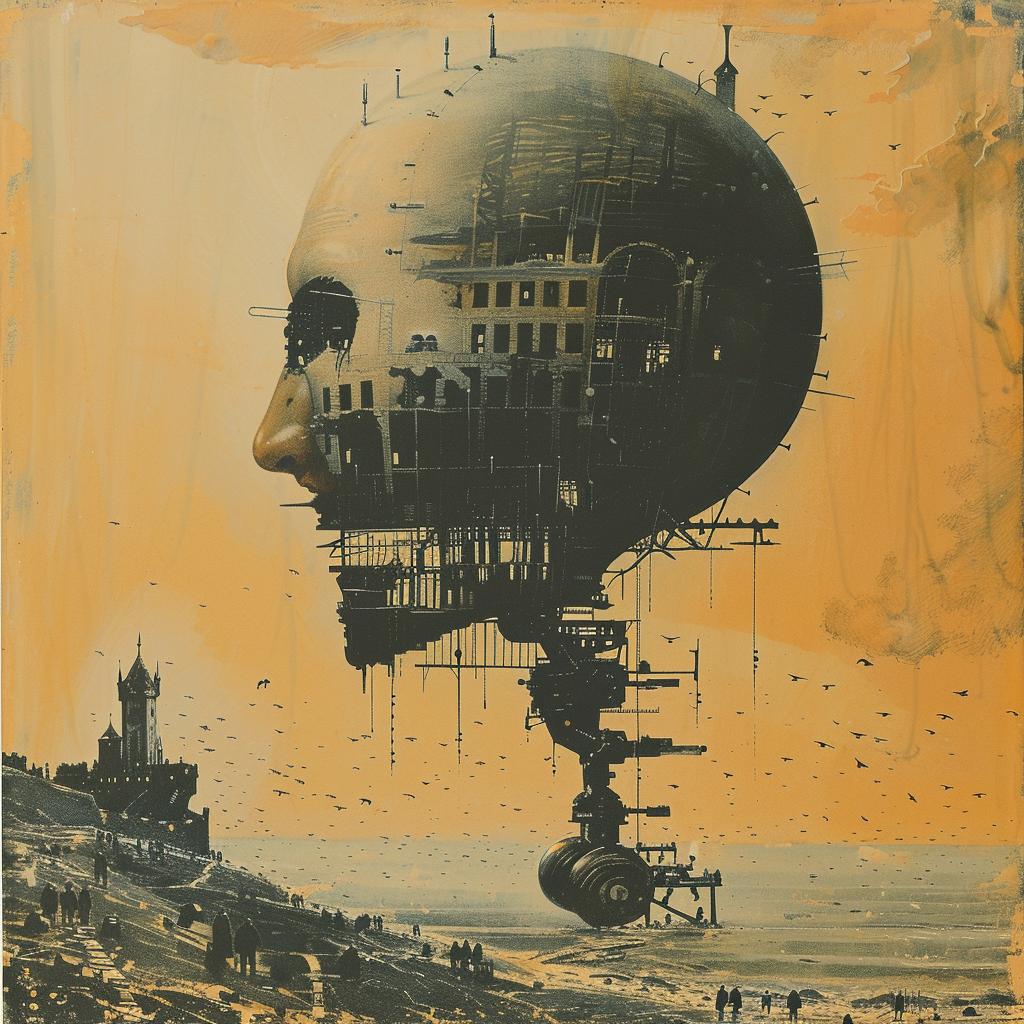 لوحة رجل برج خلفية فنية Emek rozalski McKean Urban Creative 1035148