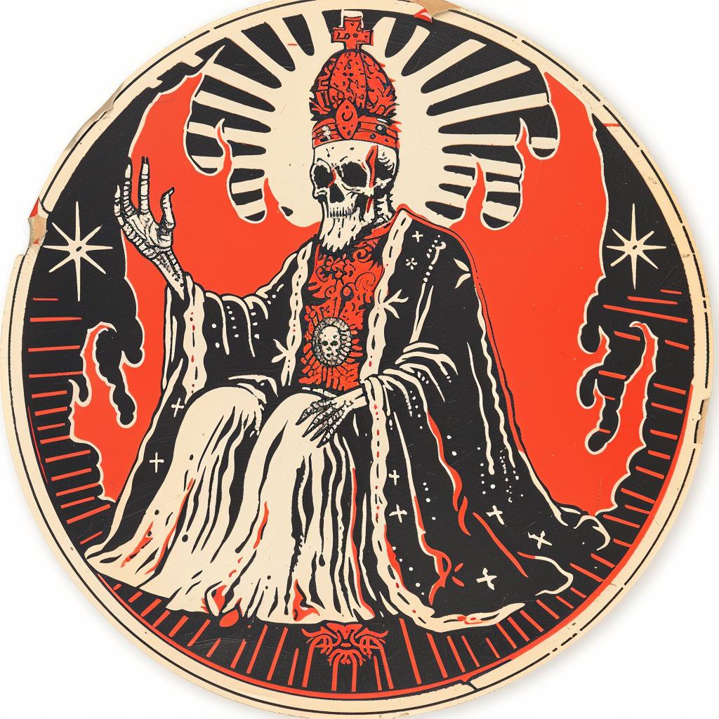 provocative  art  sticker  saint  dead  dark  naturalistic  spiritual  terror  occult 935665