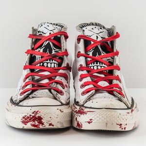 hybrid  shoes  red  laces  studio  photography  white  top  sneakers  art 1038133