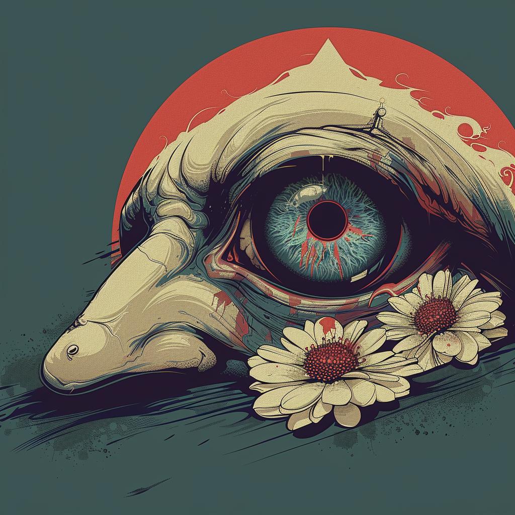 eye  flowers  illustration  naturalistic  occult  symmetry  badge  floral  tattoo  artnouveau 941497