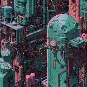 futuristic  city  technology  Moebius  urban  infrastructure  complex  machines  night  architecture 1075328