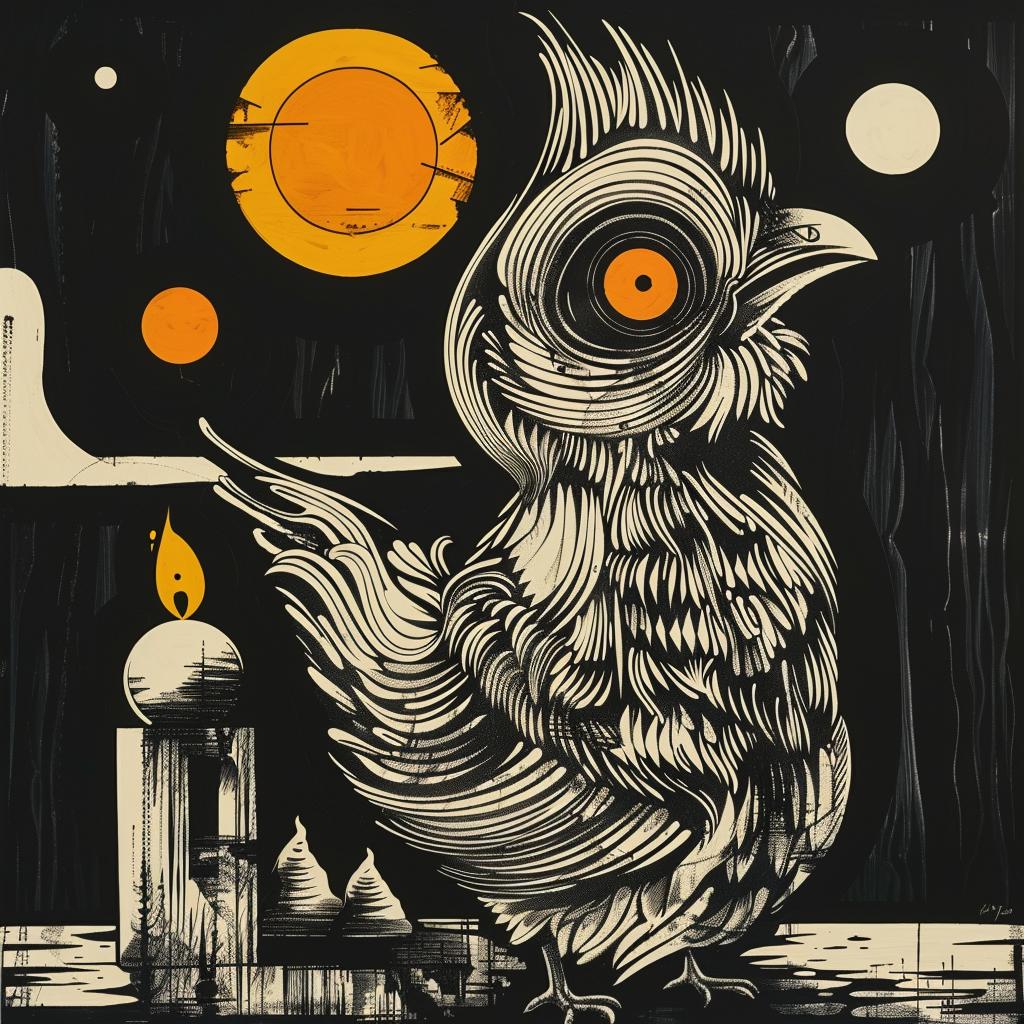 owl  candle  provocative  naturalistic  spiritual  terror  dark  occult  art  ShaunTan 933657
