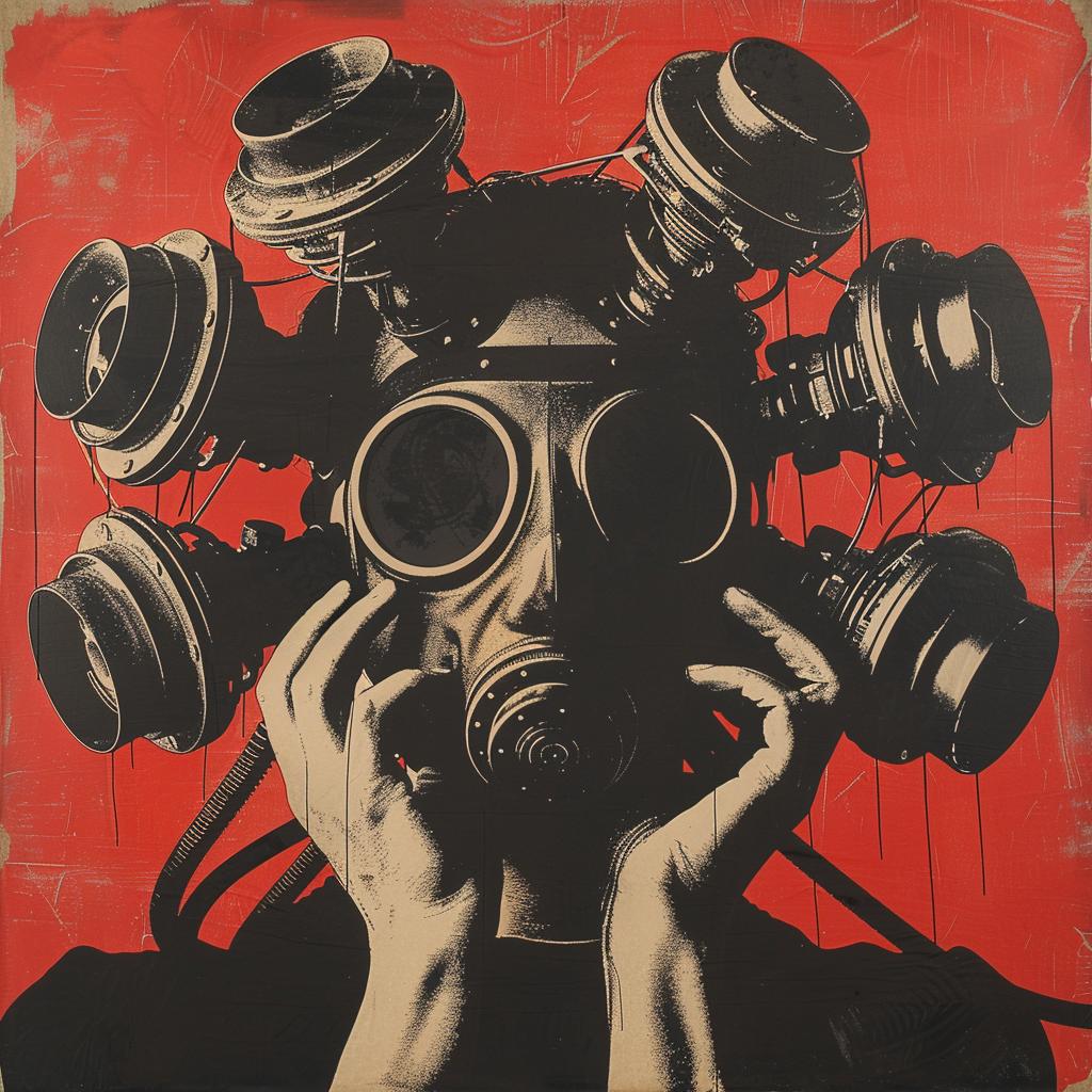 man  gasmask  Obey  shepard  Fairey  dark  portrait  surreal  smoke  mixed-media 967423