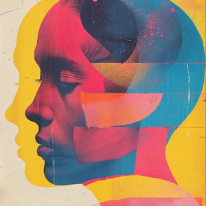 mithology  minimalist  risograph  colorful  woman  poster  1960s  graphic  art  portrait 1072829