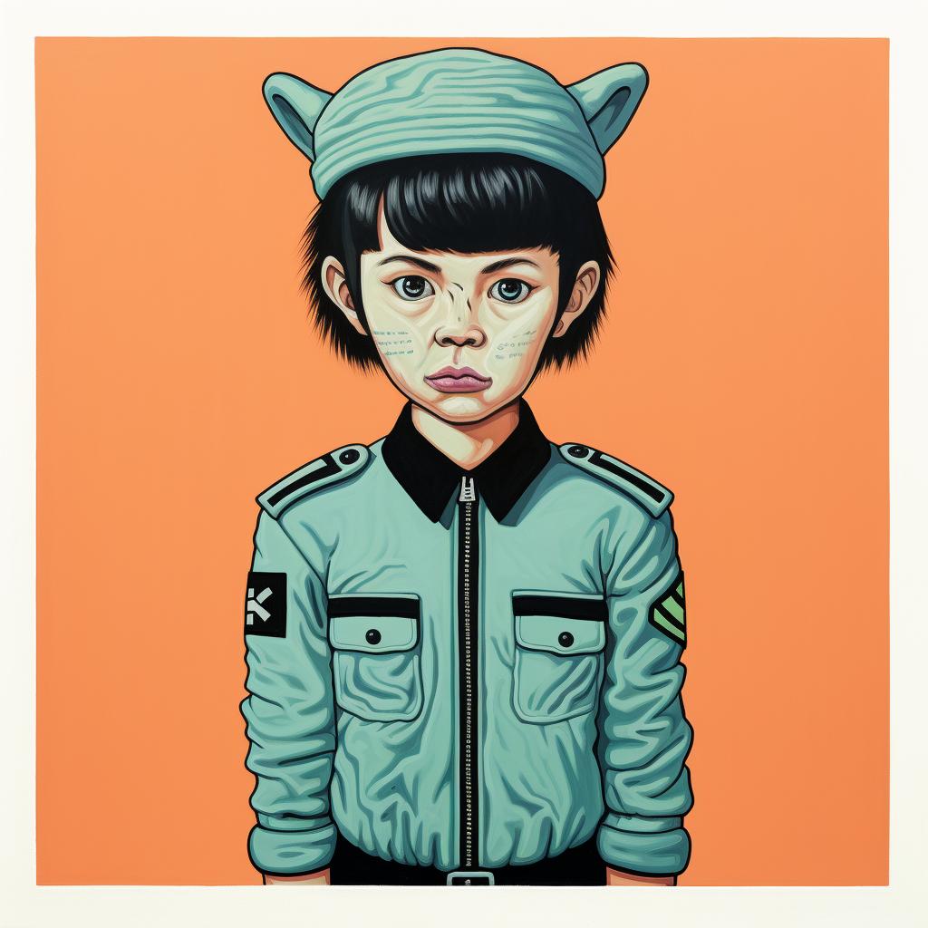 girl  military  uniform  cat  ears  collage  playful  design  graphic  quirky 963262