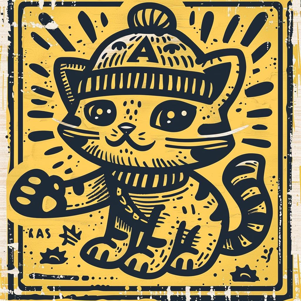 cute  cat  kawaii  hat  sign  simple  street  culture  adorable  animal 955882