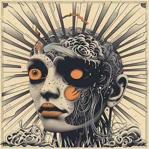 woman  face  sun  poster  synthwave  minimal  symmetrical  japanese  bold  lines 1038759