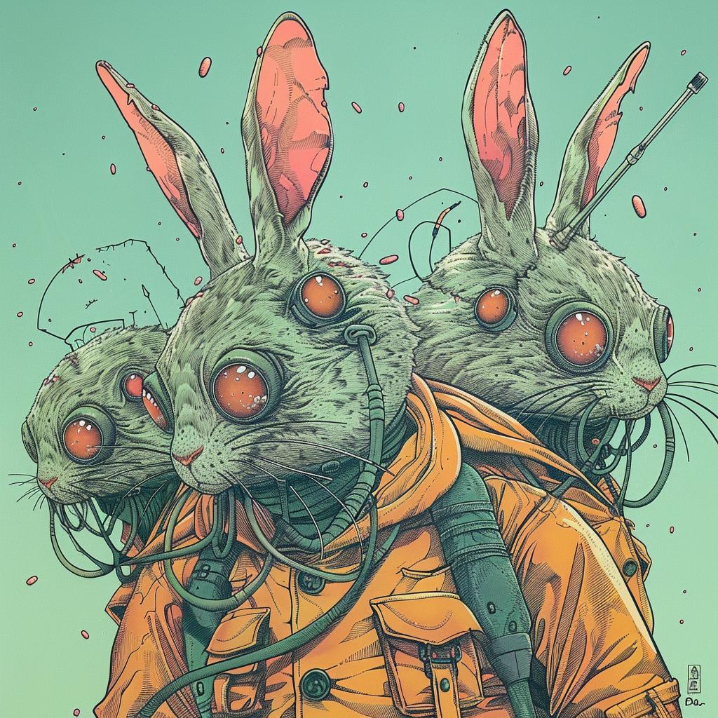 rabbit  soldiers  orange  jacket  red  eyes  animal  military  battle  courage 923443