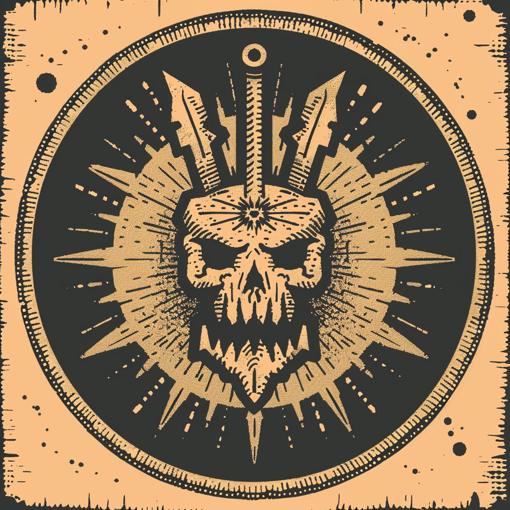 badge  design  skull  sword  occult  dark  provocative  art  spiritual  symbolic 933931