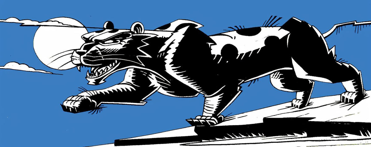leaping  panther  cartoon  bear  skateboard  fun  playful  colorful  dynamic  animation 1028099