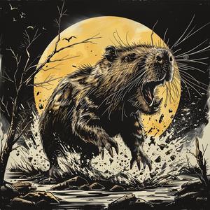 capybara  posters  water  animal  rampaging  nature  cute  funny  vector  dynamic 1072344