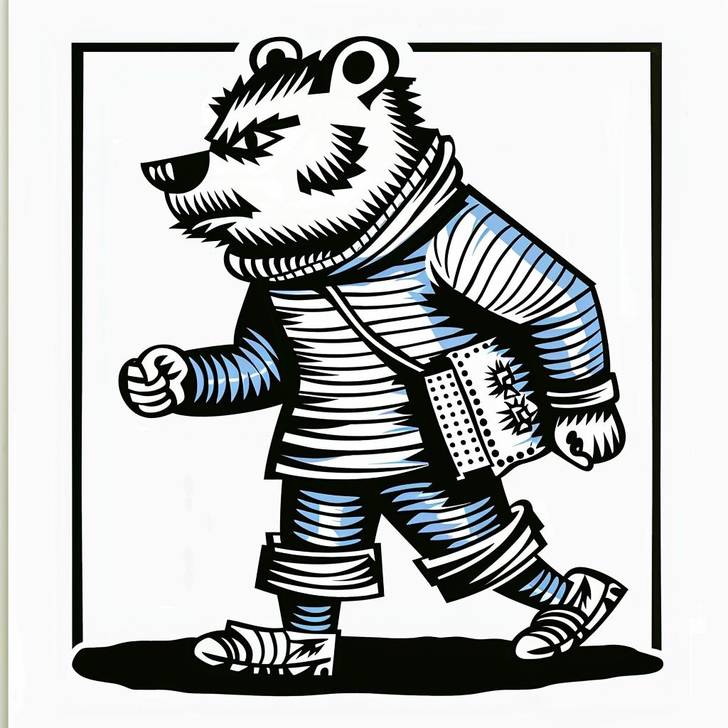 bear  suit  backpack  book  character  humor  cute  illustration  stylized  whimsical 1027739
