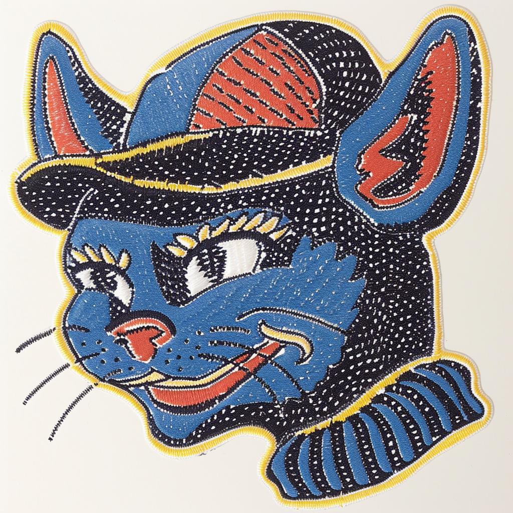 patch  streetwear  anthropomorphic  cat  chenille  hip-hop  stitch  aggressive  cool  cartoon 959622