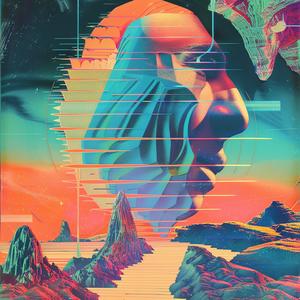 album  cover  art  surreal  Risograph  Symbolist  screenprinting  hyper-realistic  illustration  design 1079757