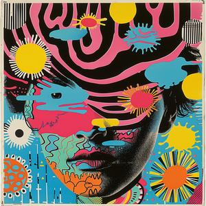 album  cover  psychedelic  female  flowers  colorful  symbolist  art  chaos  portrait 1078169