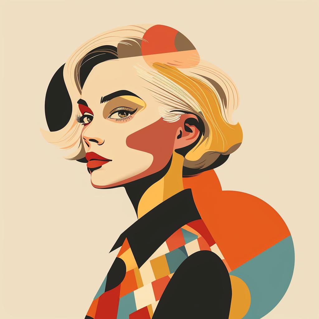 abstract  colorful  woman  geometric  elegant  bold  portrait  modern  art  stylish 929532