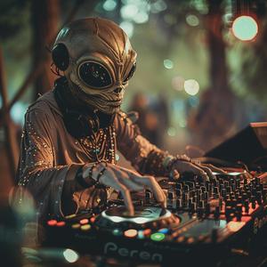 DJ  alien  spaceship  electronic  music  vintage  dreamy  hazy  portrait  35mm 1077346