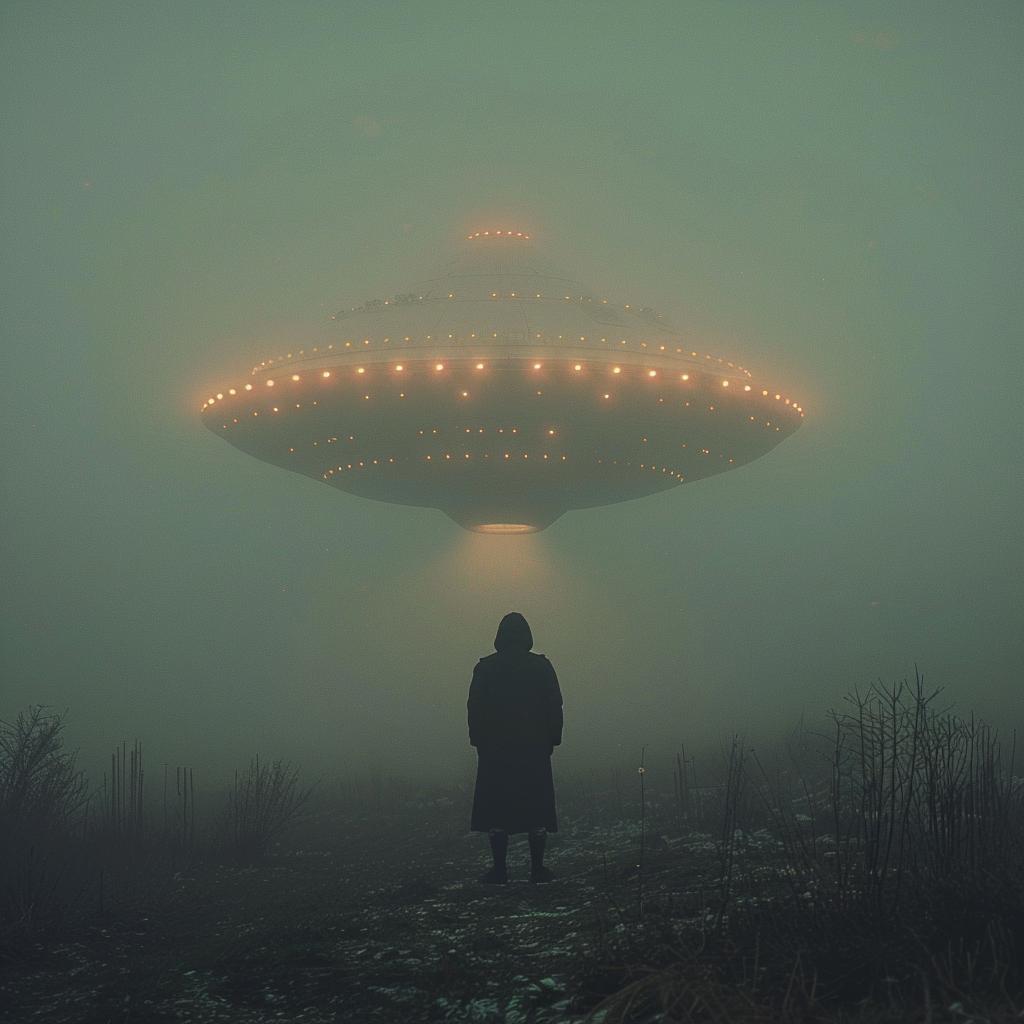 surreal  man  fog  alienspaceship  lighting  photography  sci-fi  weird  oddball  color 965703