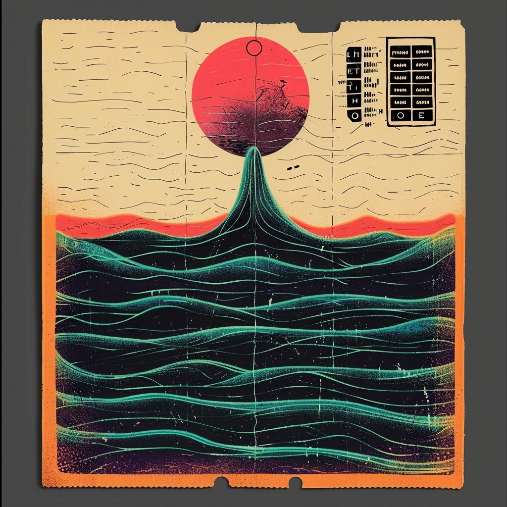 surreal  abstract  album  cover  boat  ocean  expressionism  creative  visual  art 974043